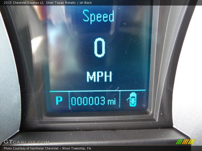 Silver Topaz Metallic / Jet Black 2015 Chevrolet Equinox LS