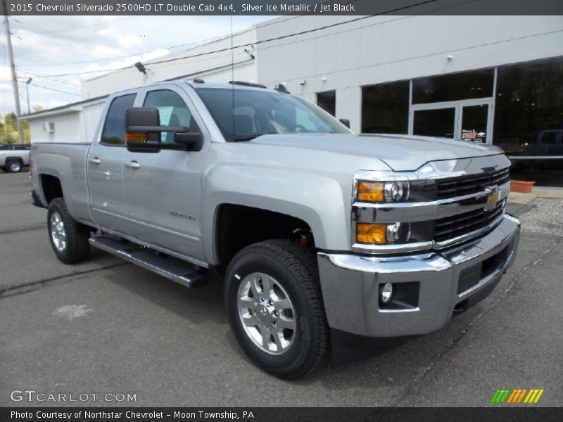 Silver Ice Metallic / Jet Black 2015 Chevrolet Silverado 2500HD LT Double Cab 4x4