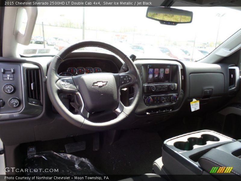 Silver Ice Metallic / Jet Black 2015 Chevrolet Silverado 2500HD LT Double Cab 4x4