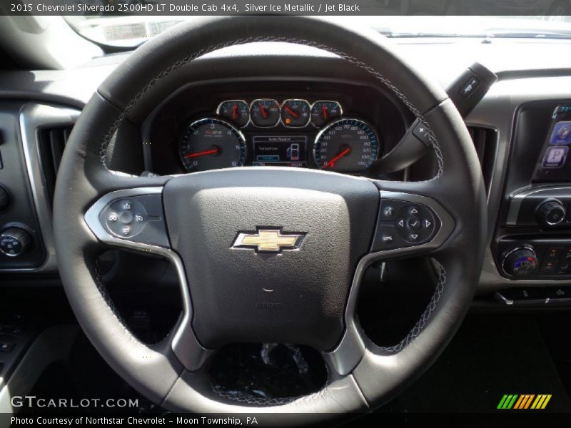 Silver Ice Metallic / Jet Black 2015 Chevrolet Silverado 2500HD LT Double Cab 4x4