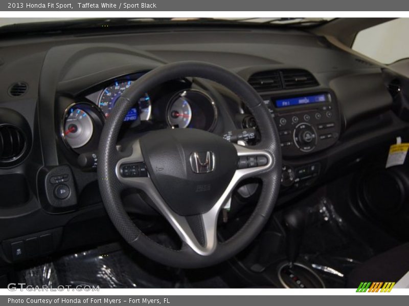 Taffeta White / Sport Black 2013 Honda Fit Sport