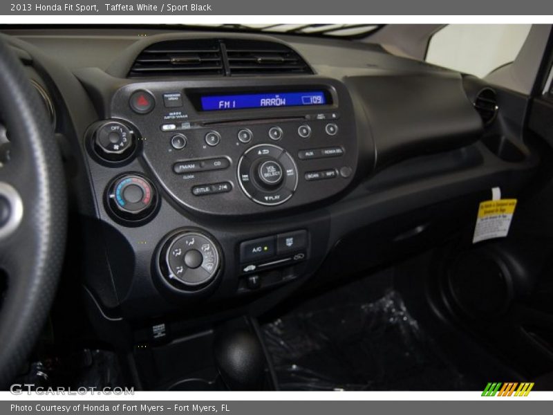 Taffeta White / Sport Black 2013 Honda Fit Sport