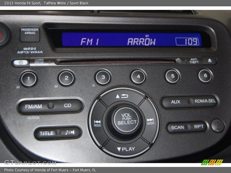 Taffeta White / Sport Black 2013 Honda Fit Sport