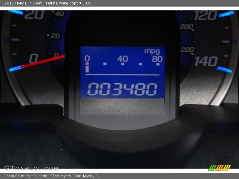 Taffeta White / Sport Black 2013 Honda Fit Sport