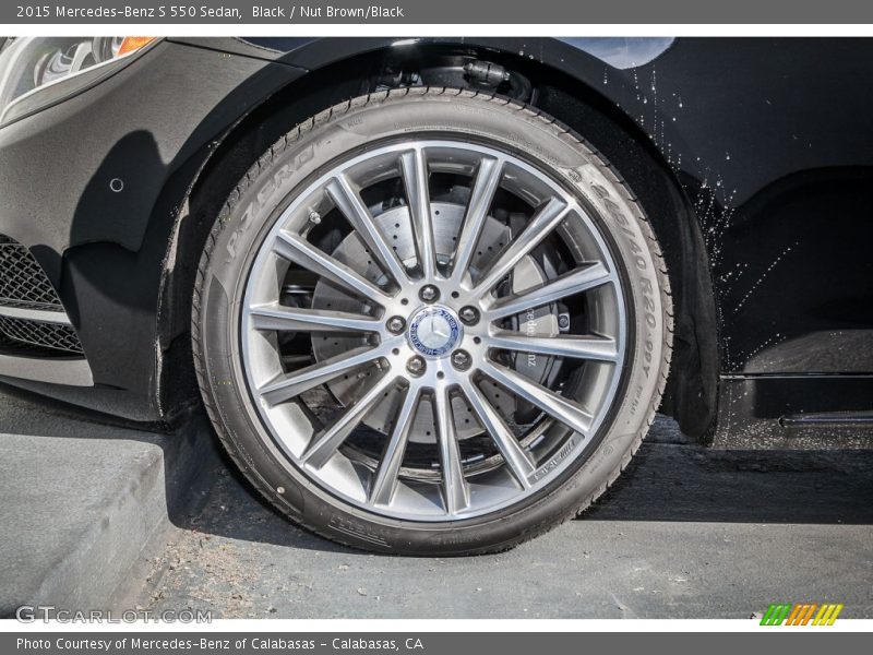 Black / Nut Brown/Black 2015 Mercedes-Benz S 550 Sedan