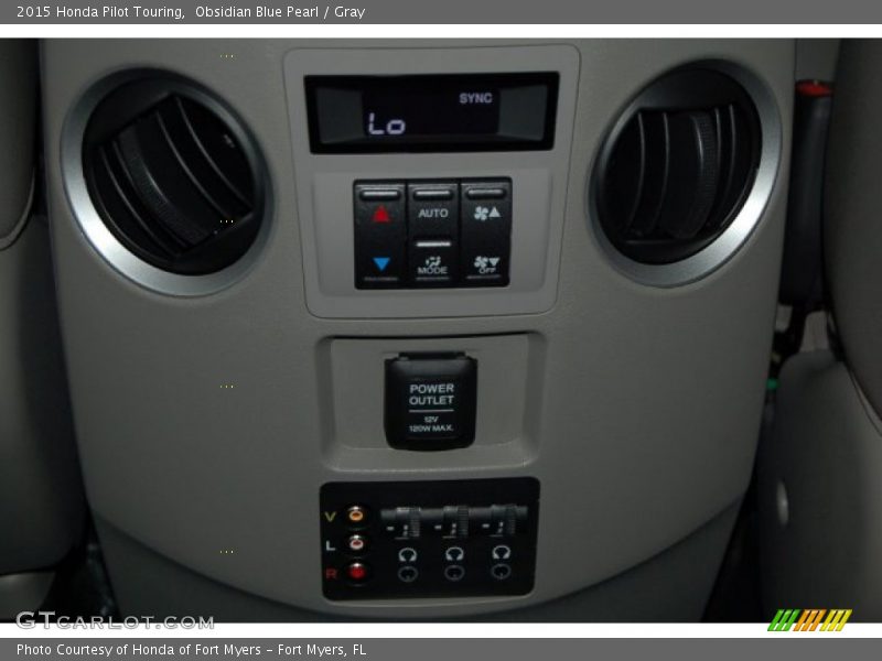 Obsidian Blue Pearl / Gray 2015 Honda Pilot Touring