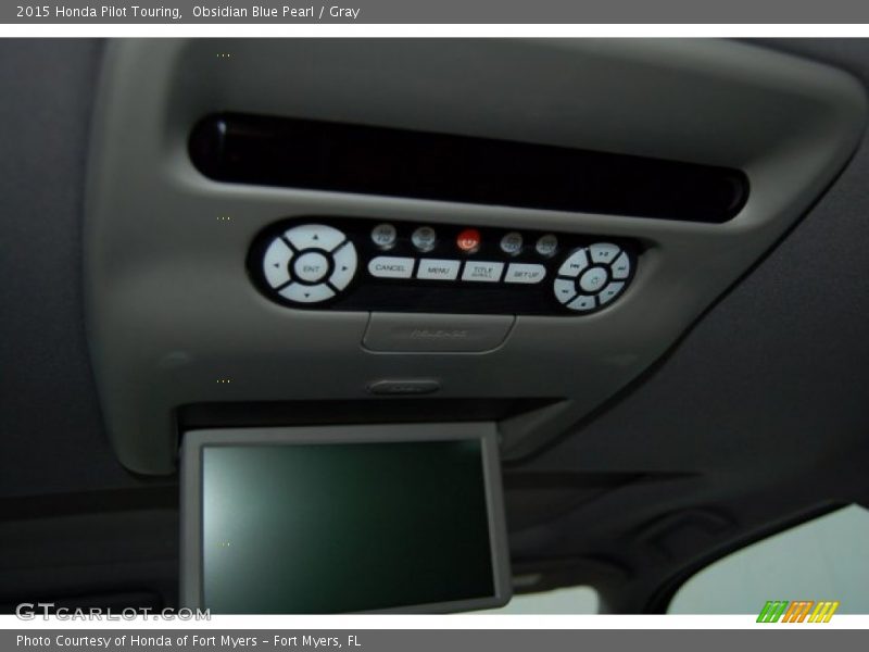 Obsidian Blue Pearl / Gray 2015 Honda Pilot Touring