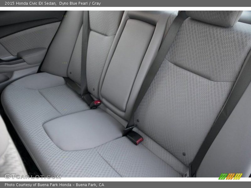 Dyno Blue Pearl / Gray 2015 Honda Civic EX Sedan