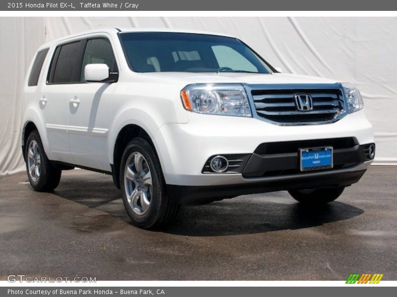 Taffeta White / Gray 2015 Honda Pilot EX-L