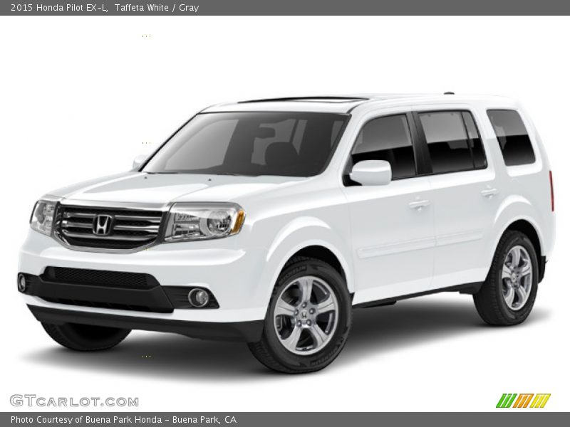 Taffeta White / Gray 2015 Honda Pilot EX-L