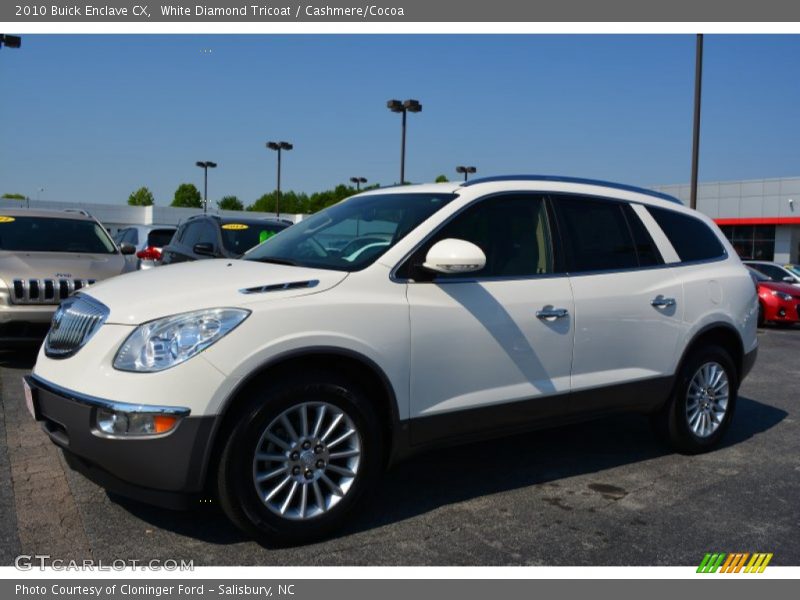 White Diamond Tricoat / Cashmere/Cocoa 2010 Buick Enclave CX