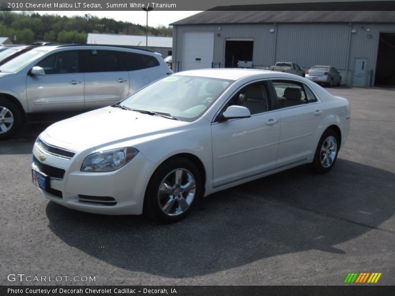 Summit White / Titanium 2010 Chevrolet Malibu LT Sedan