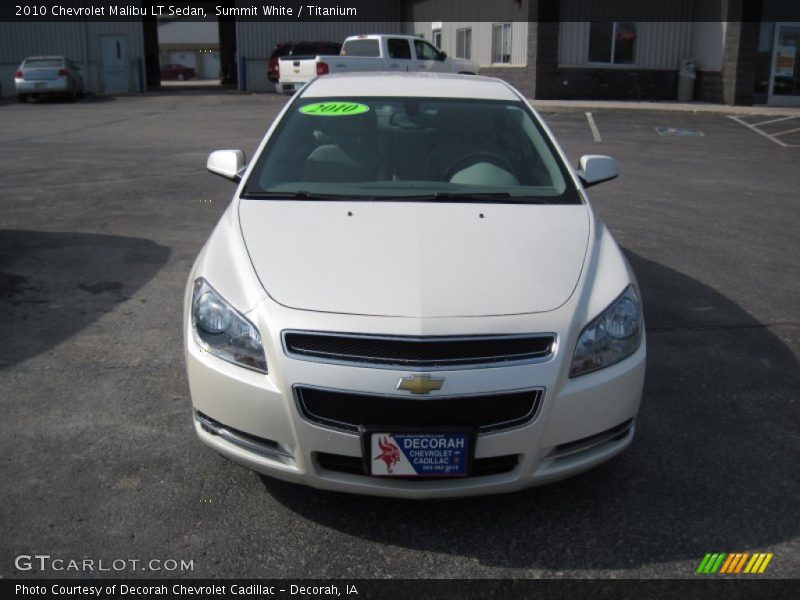 Summit White / Titanium 2010 Chevrolet Malibu LT Sedan