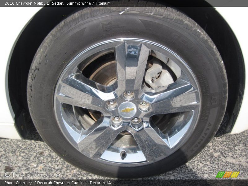 Summit White / Titanium 2010 Chevrolet Malibu LT Sedan