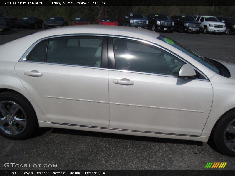 Summit White / Titanium 2010 Chevrolet Malibu LT Sedan