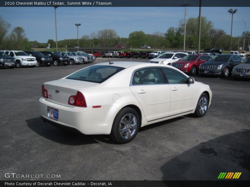 Summit White / Titanium 2010 Chevrolet Malibu LT Sedan