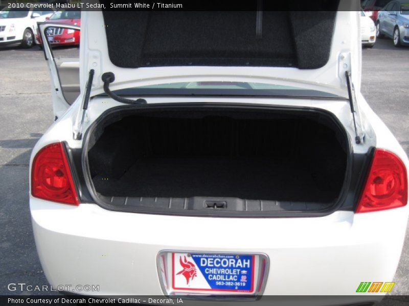 Summit White / Titanium 2010 Chevrolet Malibu LT Sedan