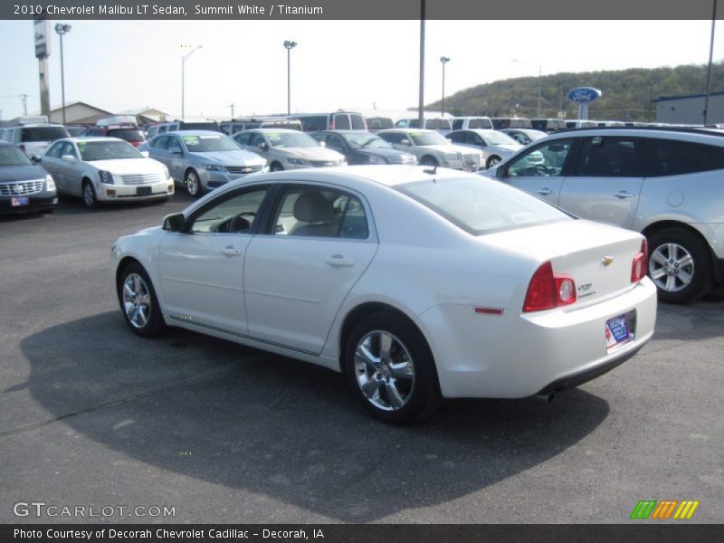 Summit White / Titanium 2010 Chevrolet Malibu LT Sedan