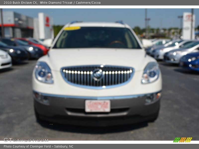 White Diamond Tricoat / Cashmere/Cocoa 2010 Buick Enclave CX