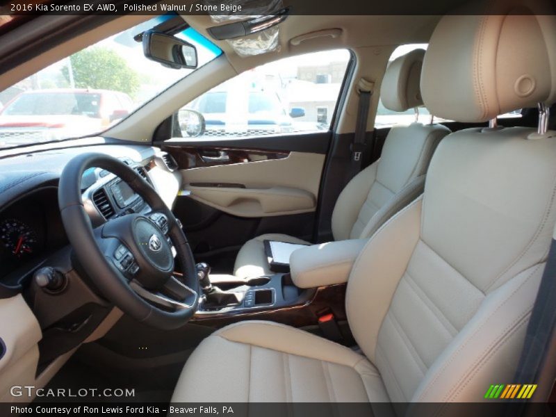 Front Seat of 2016 Sorento EX AWD