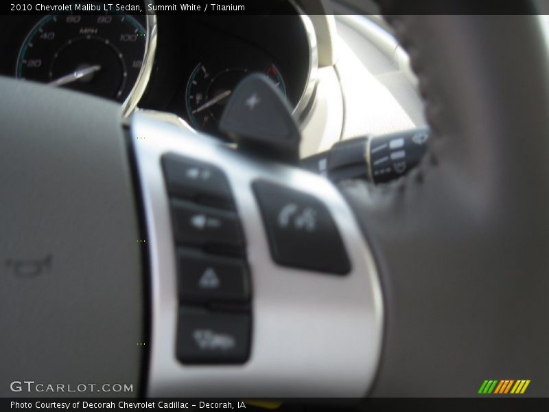 Summit White / Titanium 2010 Chevrolet Malibu LT Sedan