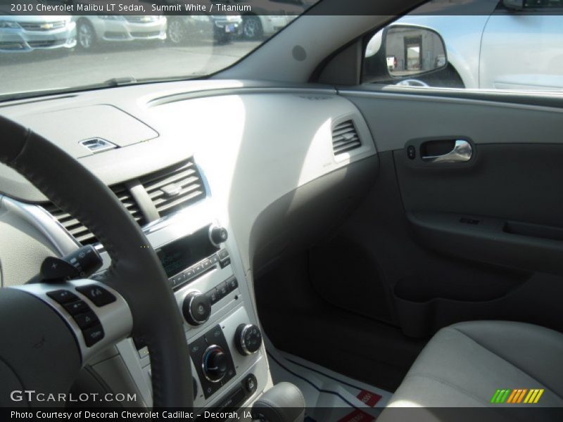 Summit White / Titanium 2010 Chevrolet Malibu LT Sedan