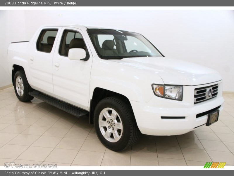 White / Beige 2008 Honda Ridgeline RTS
