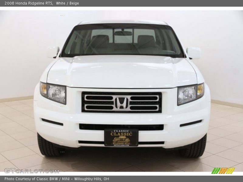 White / Beige 2008 Honda Ridgeline RTS