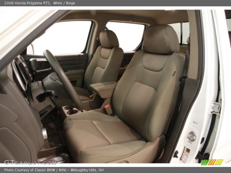 White / Beige 2008 Honda Ridgeline RTS