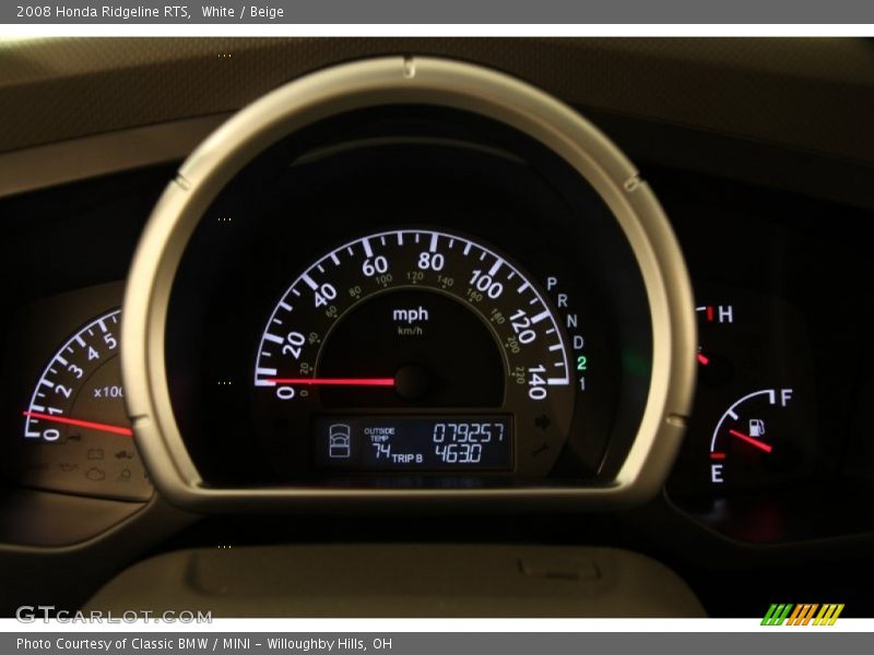 White / Beige 2008 Honda Ridgeline RTS