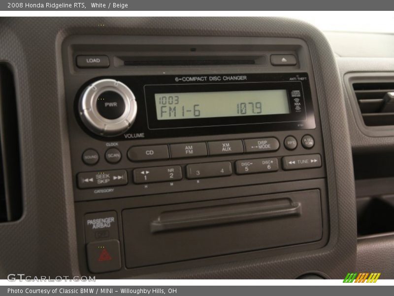 White / Beige 2008 Honda Ridgeline RTS