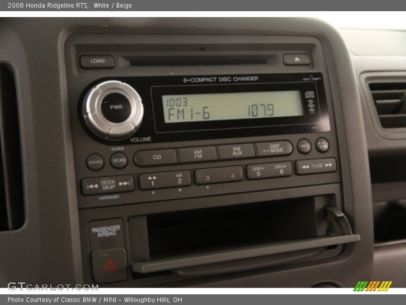 White / Beige 2008 Honda Ridgeline RTS