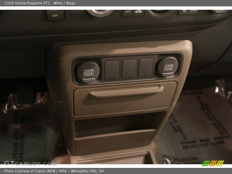 White / Beige 2008 Honda Ridgeline RTS