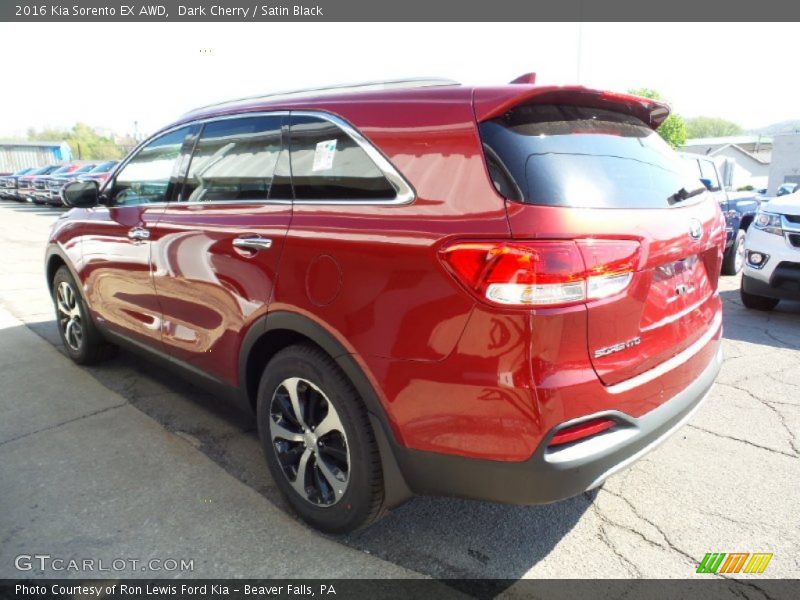 Dark Cherry / Satin Black 2016 Kia Sorento EX AWD