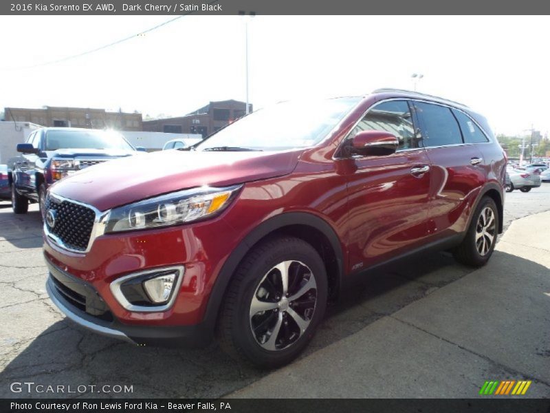 Dark Cherry / Satin Black 2016 Kia Sorento EX AWD