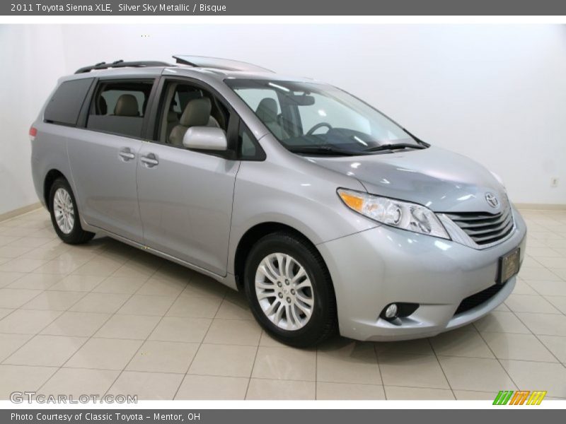 Silver Sky Metallic / Bisque 2011 Toyota Sienna XLE
