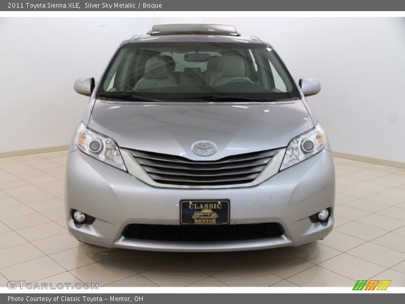 Silver Sky Metallic / Bisque 2011 Toyota Sienna XLE
