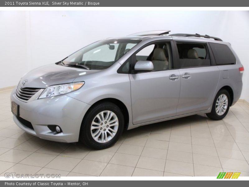Silver Sky Metallic / Bisque 2011 Toyota Sienna XLE