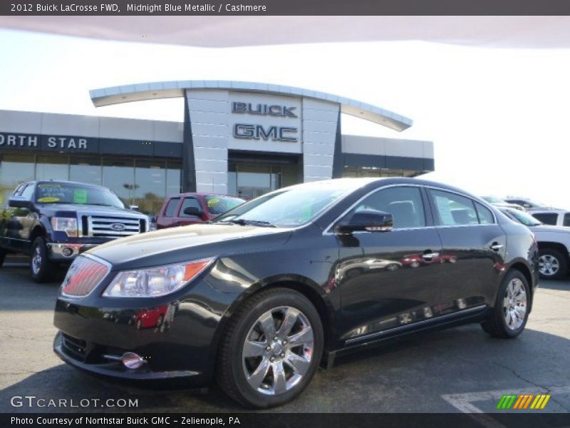 Midnight Blue Metallic / Cashmere 2012 Buick LaCrosse FWD