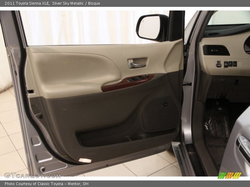 Silver Sky Metallic / Bisque 2011 Toyota Sienna XLE