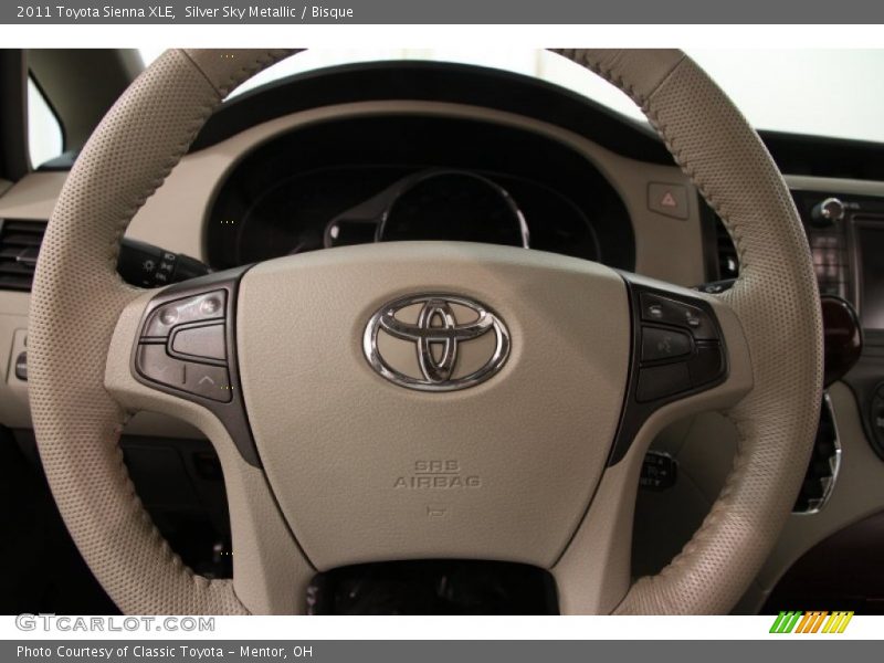 Silver Sky Metallic / Bisque 2011 Toyota Sienna XLE