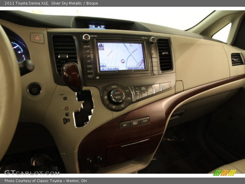 Silver Sky Metallic / Bisque 2011 Toyota Sienna XLE