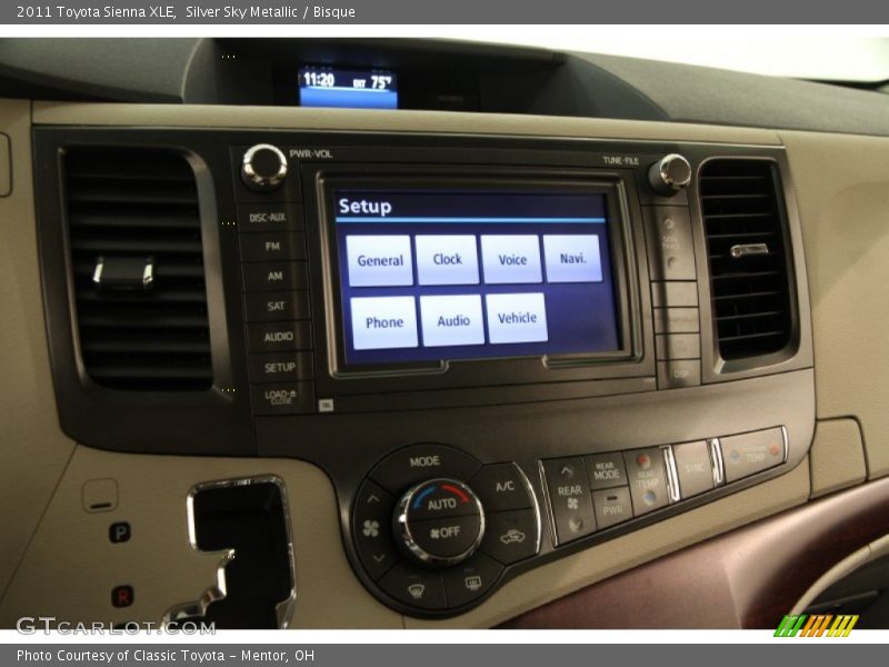 Silver Sky Metallic / Bisque 2011 Toyota Sienna XLE