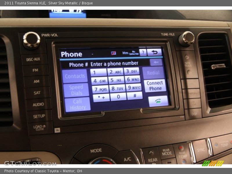 Silver Sky Metallic / Bisque 2011 Toyota Sienna XLE