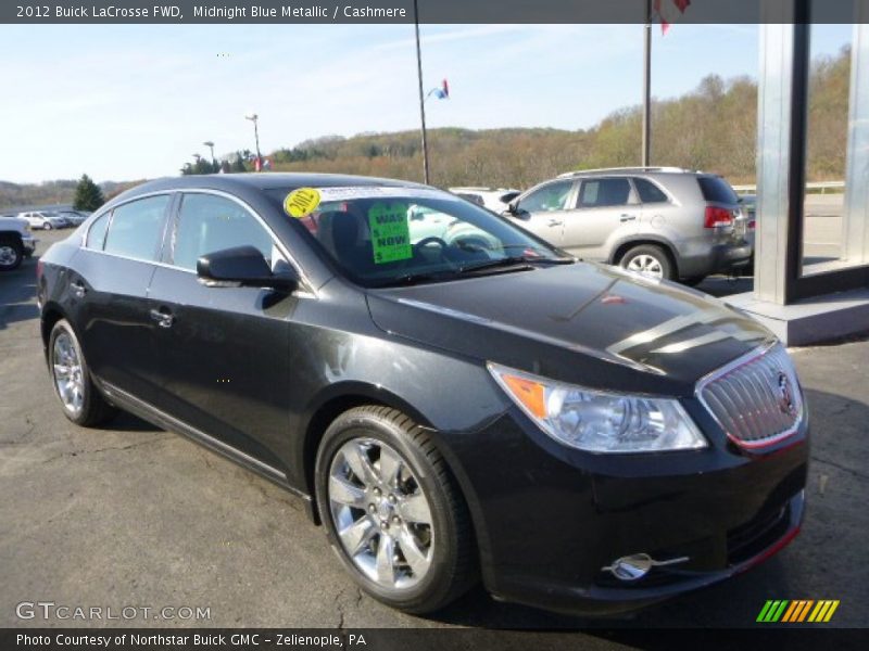 Midnight Blue Metallic / Cashmere 2012 Buick LaCrosse FWD