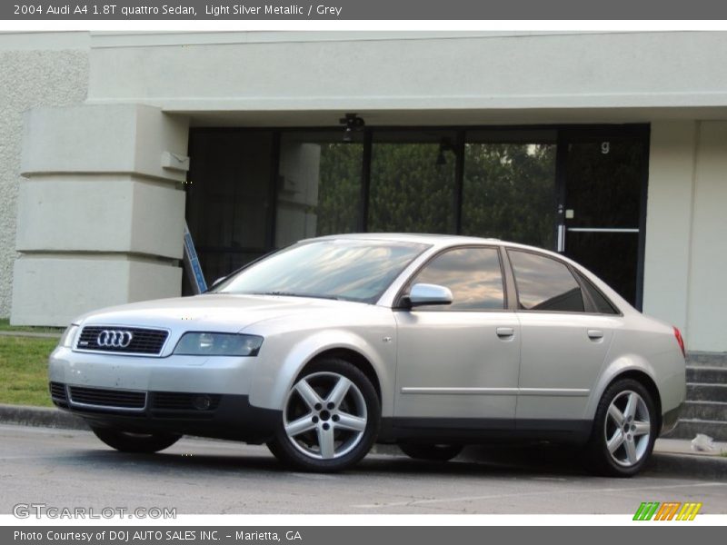 Light Silver Metallic / Grey 2004 Audi A4 1.8T quattro Sedan