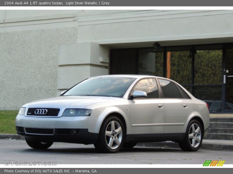 Light Silver Metallic / Grey 2004 Audi A4 1.8T quattro Sedan