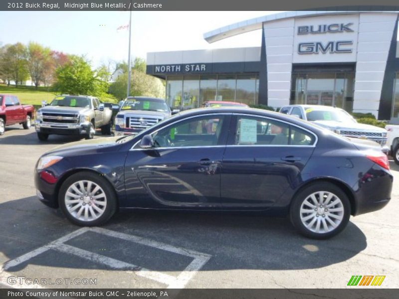 Midnight Blue Metallic / Cashmere 2012 Buick Regal