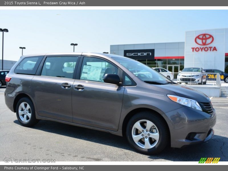 Predawn Gray Mica / Ash 2015 Toyota Sienna L