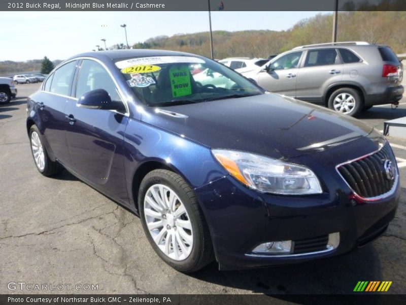 Midnight Blue Metallic / Cashmere 2012 Buick Regal